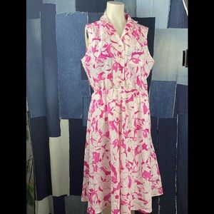 Vintage Flare Sleeveless Midi Dress  Sz XL